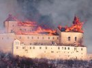 Hrad Krásna Hôrka počas ničivého požiaru